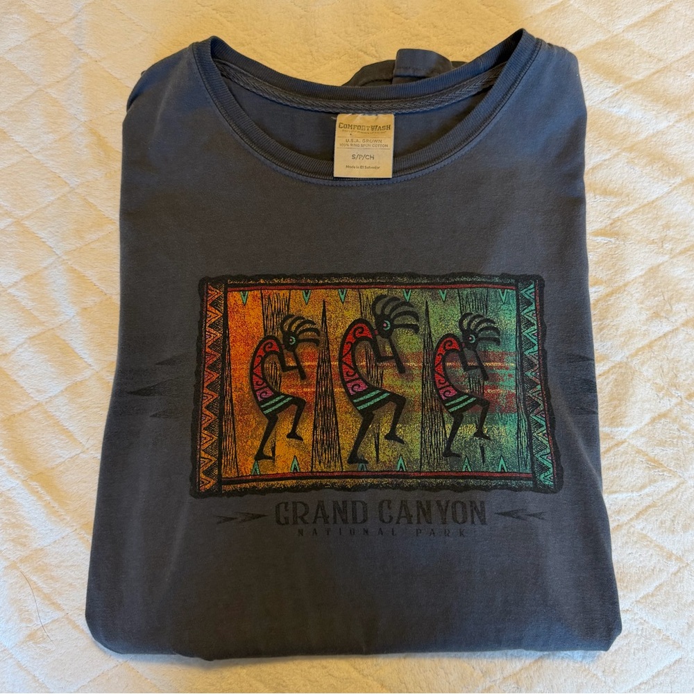Vintage Grand Canyon Tourist Graphic Tee - Slate Blue